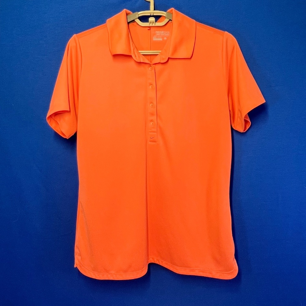 ⛳️ |•NIKE•| Orange Golf Polo Shirt Size Large